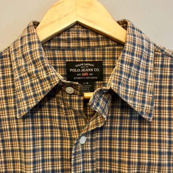 (L) Ralph Lauren Polo Jeans Co button down shirt - Picture 2 of 5